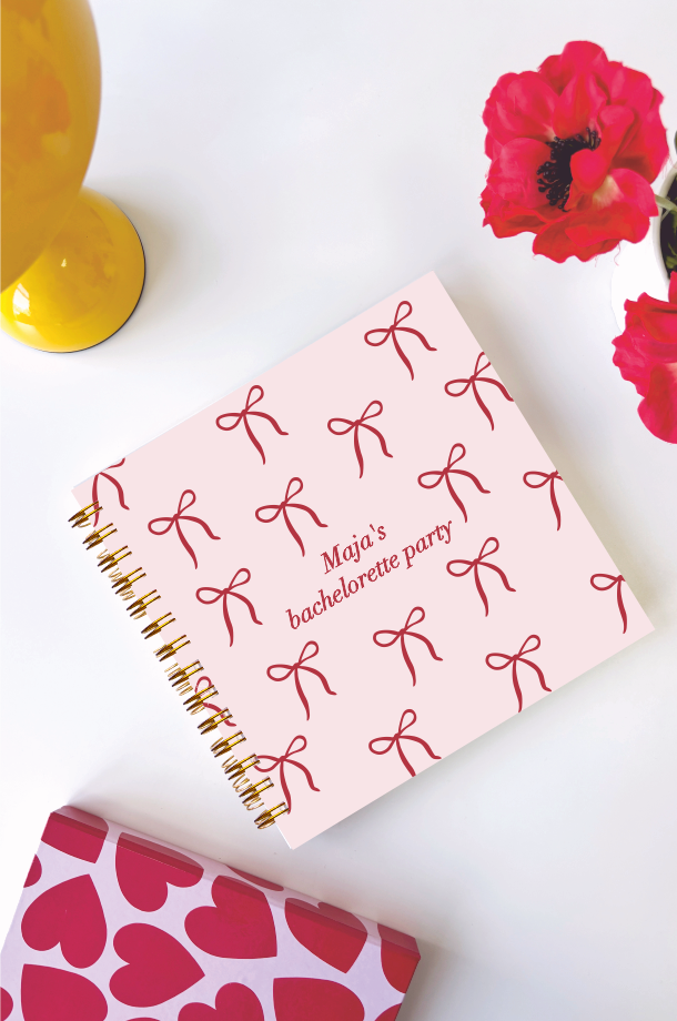 94/FOTOKNJIGA - PINK BOWS (24x24) - prazni listovi za lijepljenje fotografija